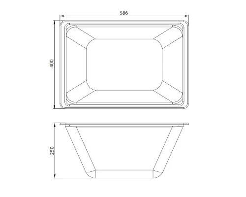 Контейнер с крышкой Am.Pm Gem W90A-070-070W-C для ванны