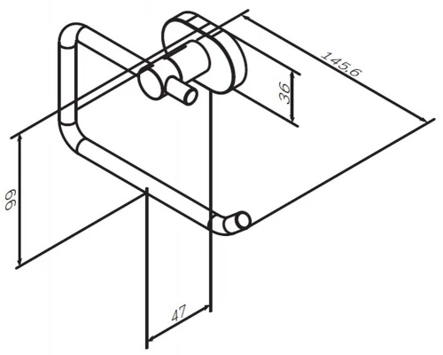 Держатель туалетной бумаги Am.Pm Sense L A7434100, хром