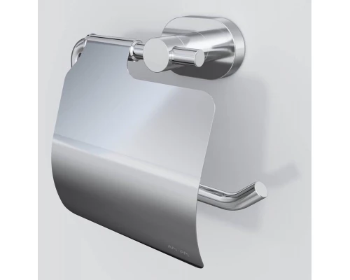 Держатель туалетной бумаги Am.Pm Sense L A74341400 с крышкой, хром