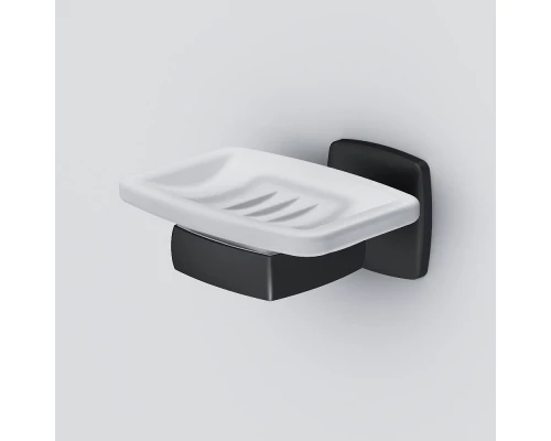 Мыльница Am.Pm Gem, цвет держателя черный матовый, A9034222