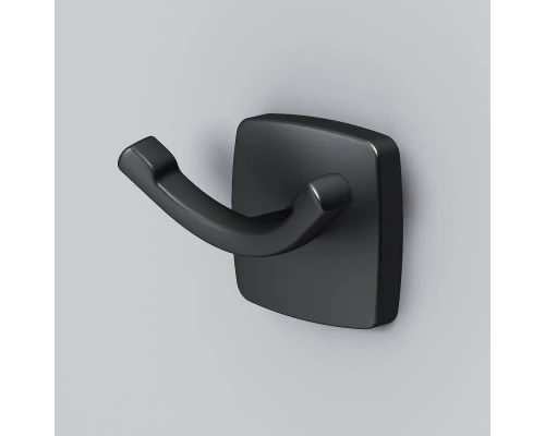 Крючок Am.Pm Gem для полотенец двойной, черный матовый, A9035622