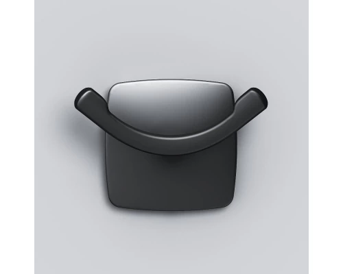 Крючок Am.Pm Gem для полотенец двойной, черный матовый, A9035622