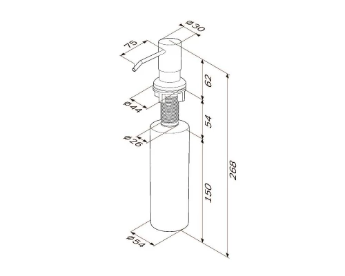 Дозатор универсальный Am.Pm X-Joy, цвет сатин, A8437111