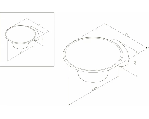 Мыльница Am.Pm Like A8034200 с держателем