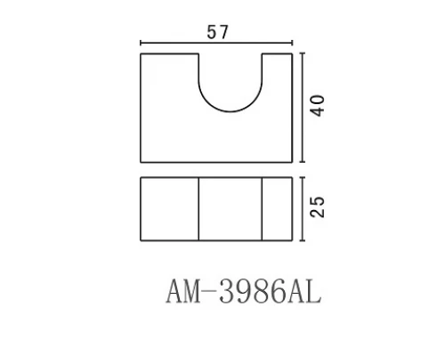 Крючок Art&Max Platino (Платино) AM-E-3986AL
