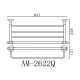 Полка для полотенец Art&Max Antic AM-E-2622Q