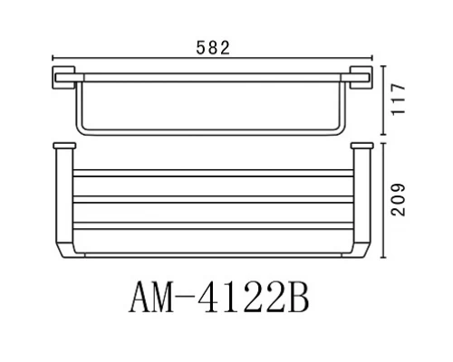 Полка для полотенец Art&Max Techno AM-E-4122B