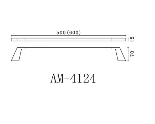 Полотенцедержатель Art&Max Techno AM-E-4124, 50 см, хром