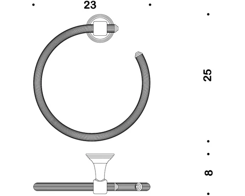 Полотенцедержатель Colombo Hermitage b3331.OA