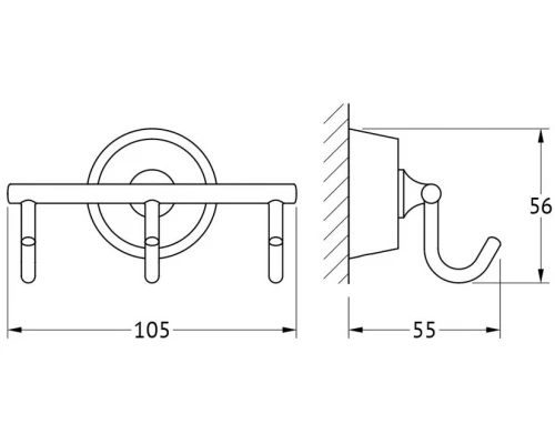 Крючок FBS Vizovice VIZ 003 тройной
