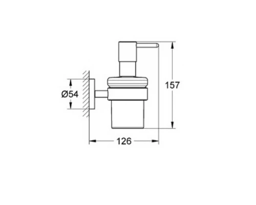Дозатор для жидкого мыла Grohe Essentials 40448001 с держателем