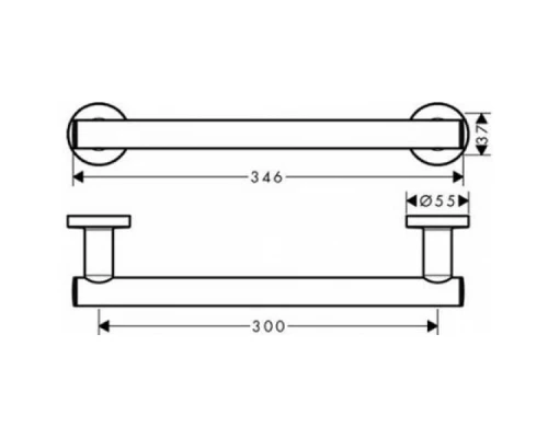 Поручень Hansgrohe Logis Universal 300 мм 41713000