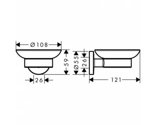 Мыльница Hansgrohe Logis 41715000