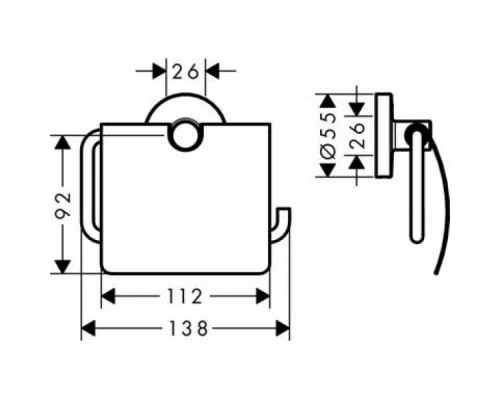 Держатель туалетной бумаги Hansgrohe Logis 41723000
