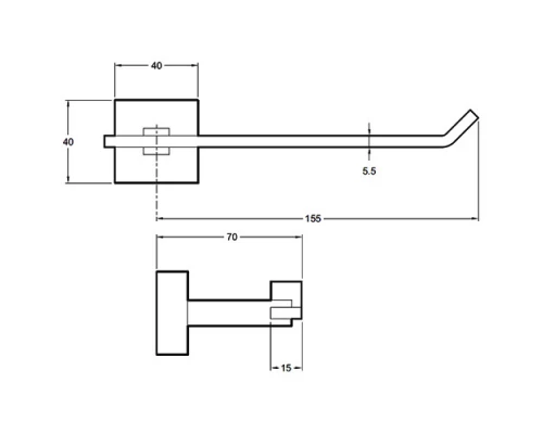 Держатель для туалетной бумаги Jacob Delafon Mecanique, хром, E77870-CP
