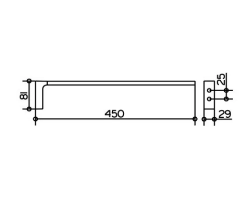 Держатель для полотенца Keuco Edition 11 11120 010000 45 см, хром