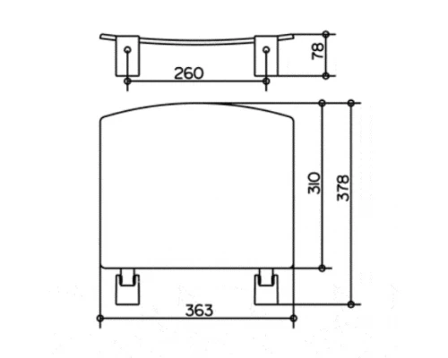 Сиденье откидное Keuco Plan 14980010037, хром/темно-серый