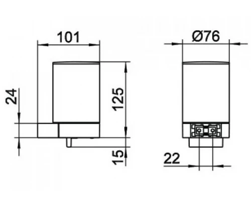 Дозатор жидкого мыла Keuco Plan 14951 010000 с держателем