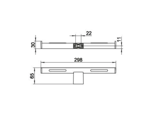 Бумагодержатель Keuco Plan 14963 010003, двойной