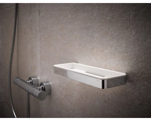 Корзинка для мыла Keuco Plan 14958 010051, хром, белый