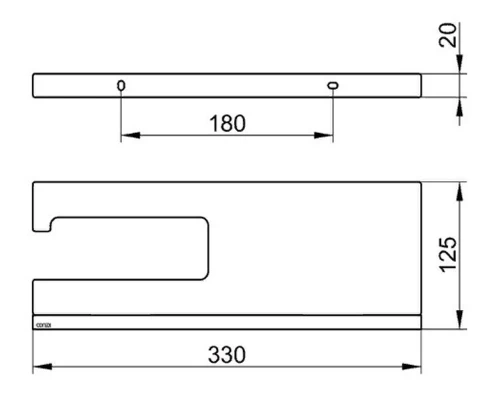 Держатель для туалетной бумаги с полочкой Keuco Edition 90 Square, хром/дымчатое стекло, 19173018000