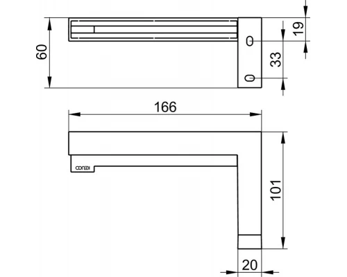 Держатель туалетной бумаги Keuco Edition 90 Square, хром, 19162010000