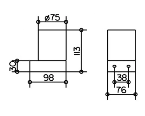 Стакан для щеток Keuco Edition 300 30050 019000, стекло/хром