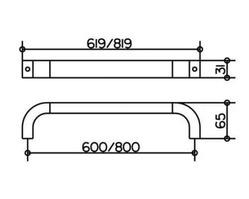 Полотенцедержатель Keuco Edition 300 30001 010600, 60/80 см, хром