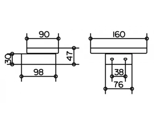 Мыльница Keuco Edition 300 30055 019000, стекло/хром