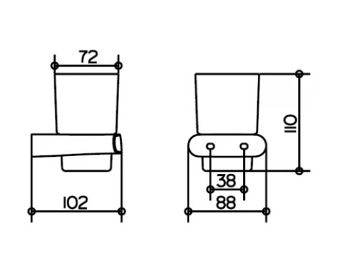 Стакан для щеток Keuco Elegance New 11650 019000