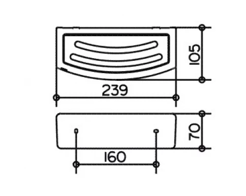Корзинка для губки Keuco Elegance New 11658 010000