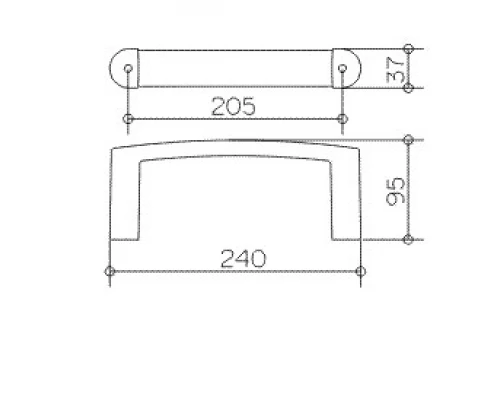 Полотенцедержатель Keuco Elegance New 11621 010000, хром, 20 см