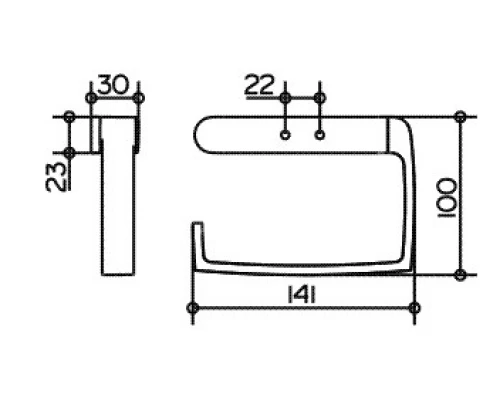 Бумагодержатель Keuco Elegance New 11662 010000