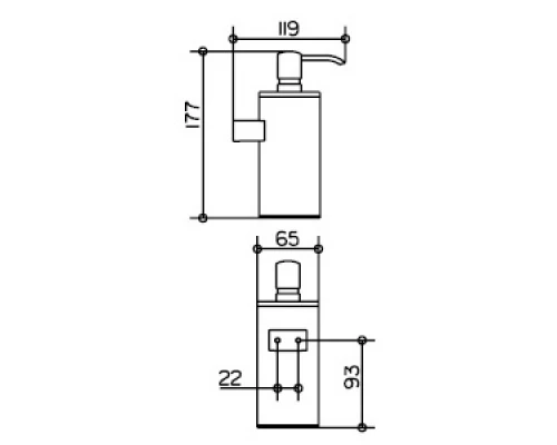 Дозатор мыла Keuco Plan 14953 010100
