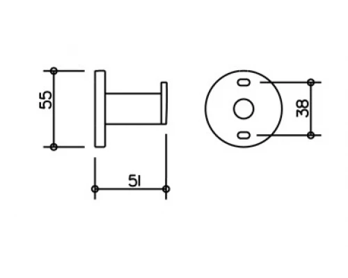 Крючок для полотенца Keuco Plan 14914 010000