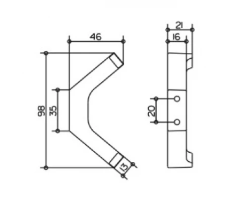 Крючок для полотенца Keuco Edition 11 11115 010000