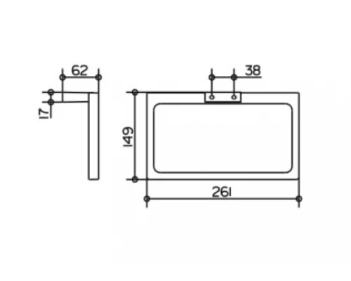 Полотенцедержатель кольцевой Keuco Edition 11 11121 010000, 26 см, хром