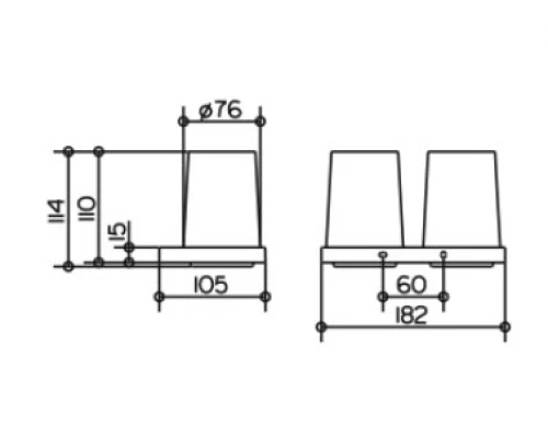 Стакан для щеток Keuco Edition 11 11151 019000