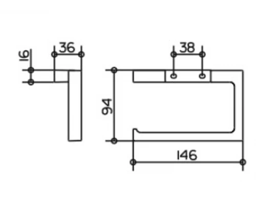 Бумагодержатель Keuco Edition 11 11162 010000