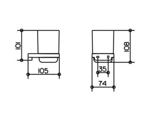 Держатель стакана Keuco Collection Moll 12750 019000
