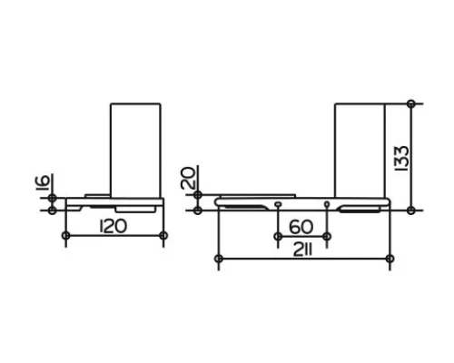 Двойной держатель со стаканом и мыльницей Keuco Edition 400 11556 019000