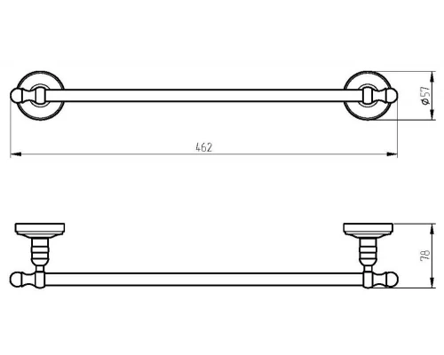 Полотенцедержатель Migliore Mirella, 46 см