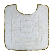 Коврик для WC Migliore Complementi, белый, узор 1, тесьма золото, 60 х 60 см, 29694