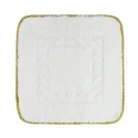 Коврик для ванной комнаты Migliore Complementi, белый, узор 2, тесьма золото, 60 х 60 см, 29611