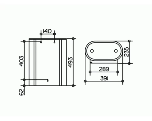 Корзина для мусора Keuco Plan 14988 010000 для мусора