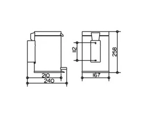 Корзина для мусора Keuco Plan 14977 010000 для мусора, с педалью
