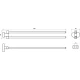 Полотенцедержатель двойной Ravak Chrome CR 340.00, 42 см, поворотный, хром, X07P319