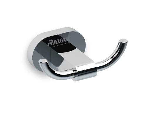 Крючок двойной Ravak Chrome CR 100.00, хром, X07P186