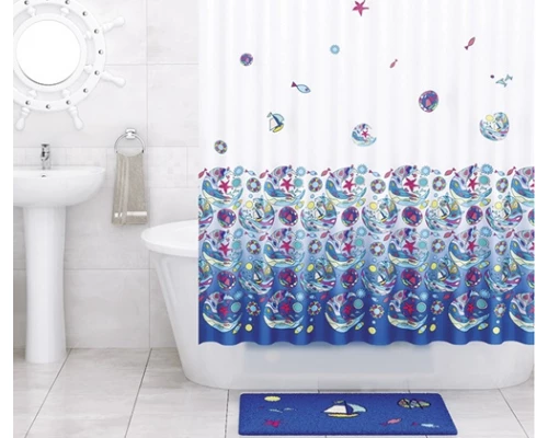 Штора для ванной WasserKraft  SC-13101 180 x 200 см навесная