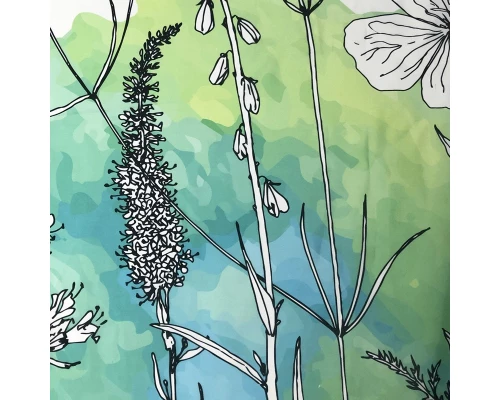 Штора для ванной WasserKraft  SC-39101 180 x 200 см навесная